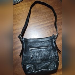 Coach Black Pebbled soft Duffle Shoulder/Crossbody F12319